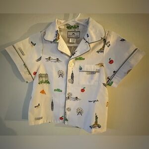 Petite Plume Pajama top in New York! New York! NWT unisex size 6-12 months
